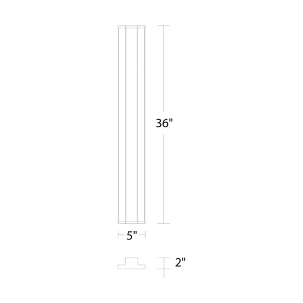 Wac Lighting WS-W13336-35-BK