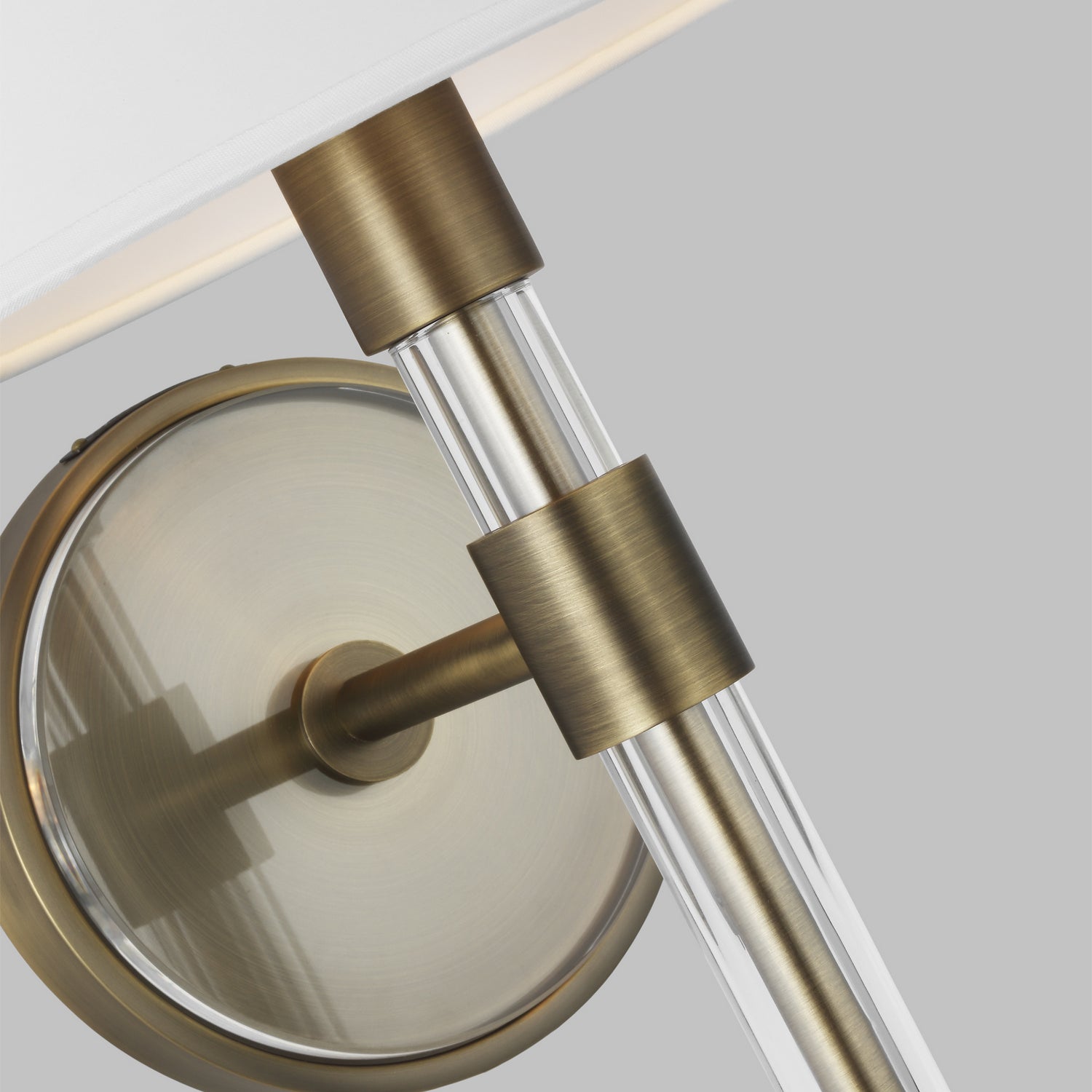 Robert 1-Light Wall Sconce with White Shade