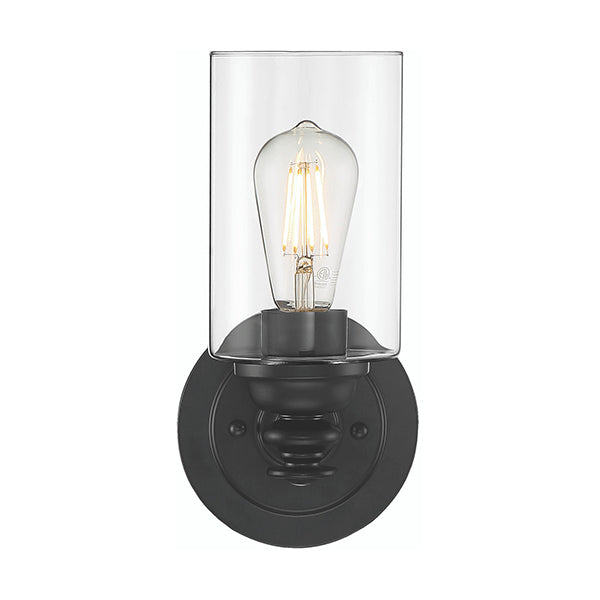 Dardyn 1-Light Wall Sconce with Clear Glass Shade