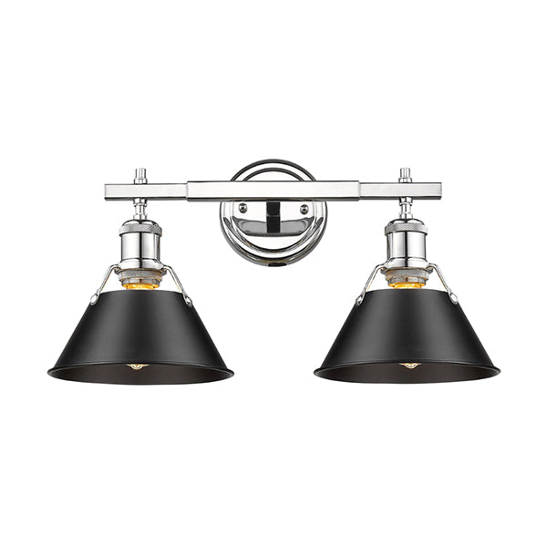 Golden Lighting 3306-BA2 CH-BLK