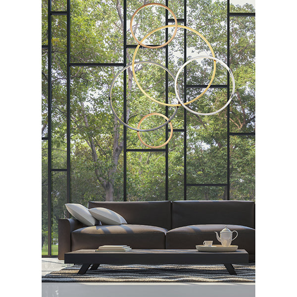 Groove WiZ 39-1/2 in 1-Light Integrated LED Pendant