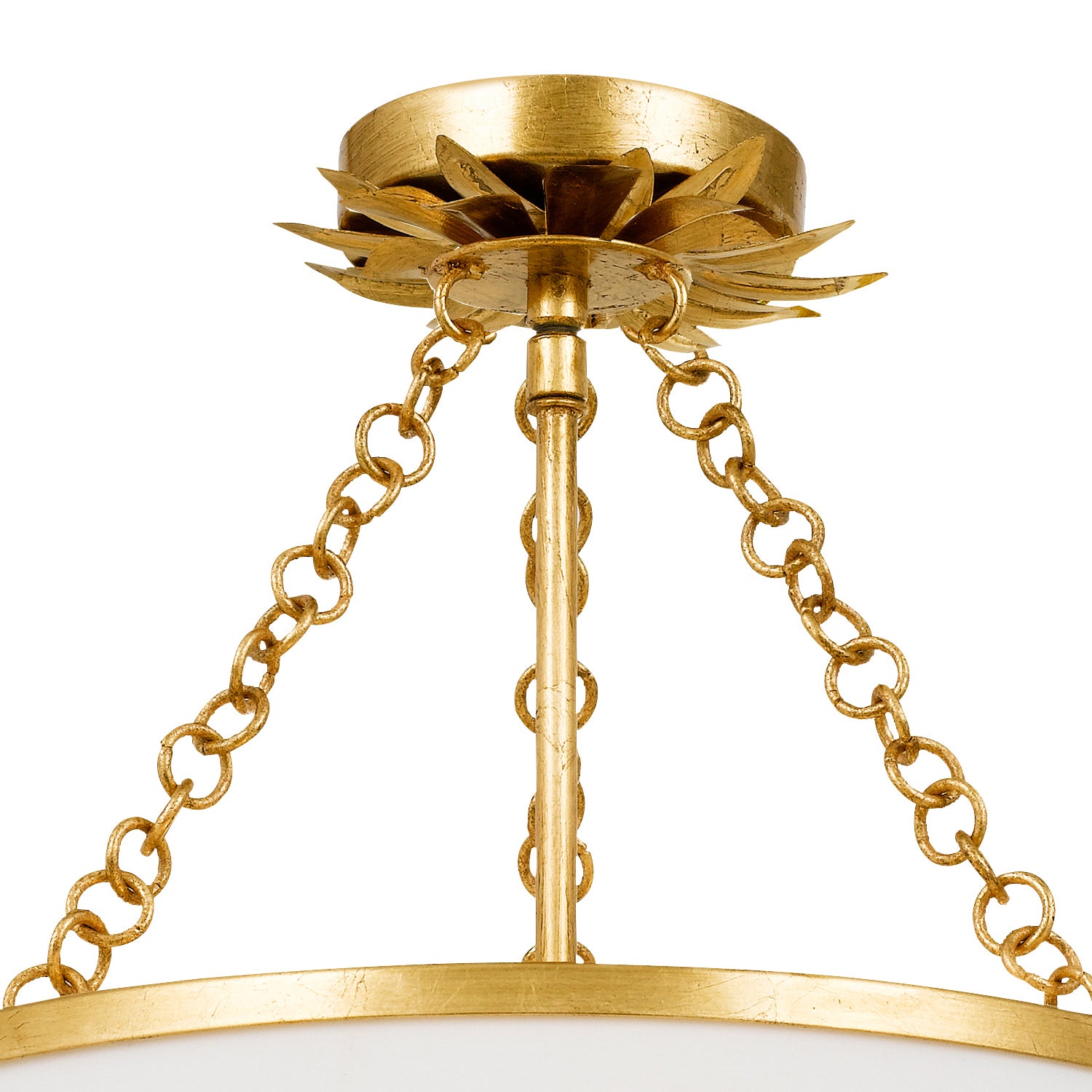Broche 3-Light Semi-Flush Mount Ceiling Light