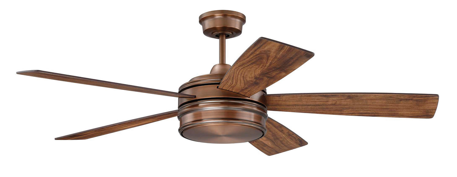 Braxton 52 in 5 Blade Reversible Ceiling Fan with Light