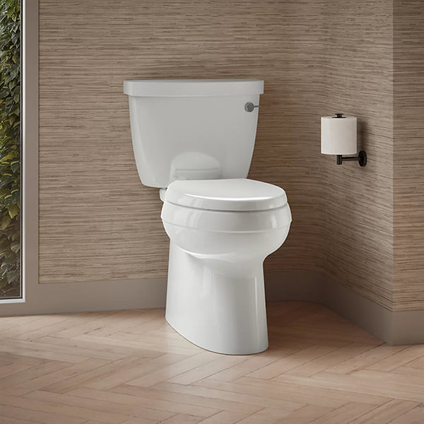Two-Piece Elongated Toilet With Skirted Trapway, 1.28 gpf
