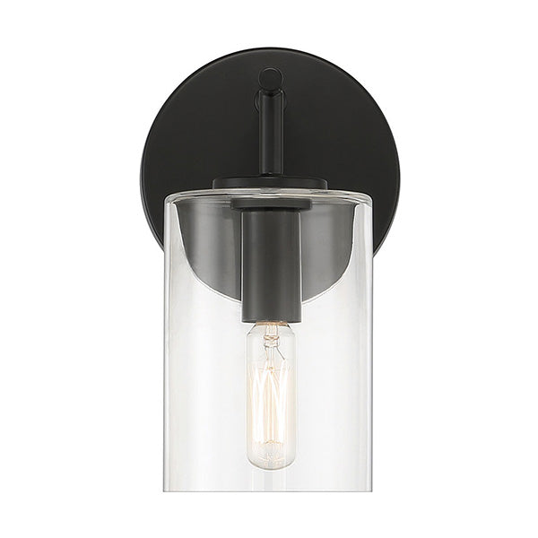 Hailie 1-Light Wall Sconce with Clear Glass Shade