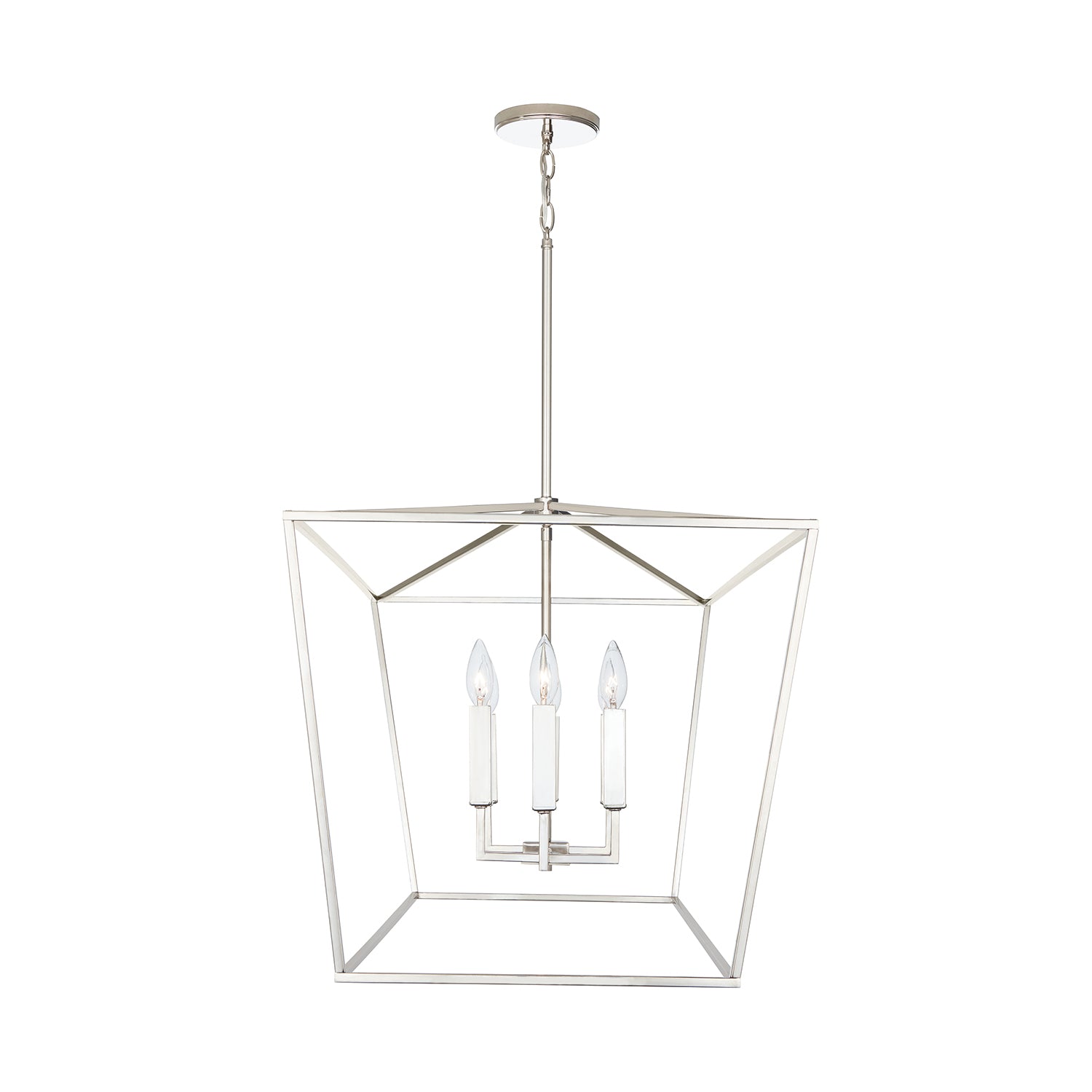 42 in W x 20-1/2 in H x 20 in E 6-Light Lantern Linear
