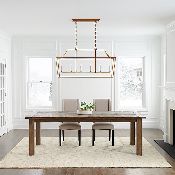 Southold 17 in 6-Light Linear Chandelier