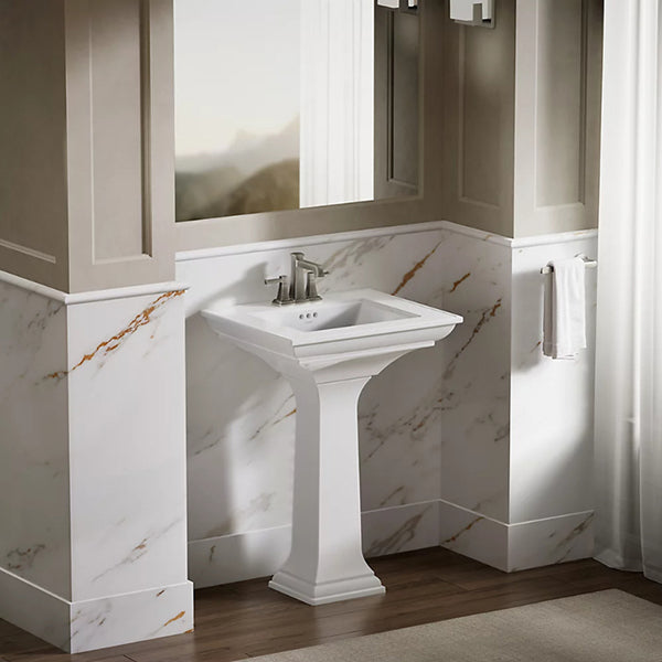 25 in Pedestal/Console Table Bathroom Sink