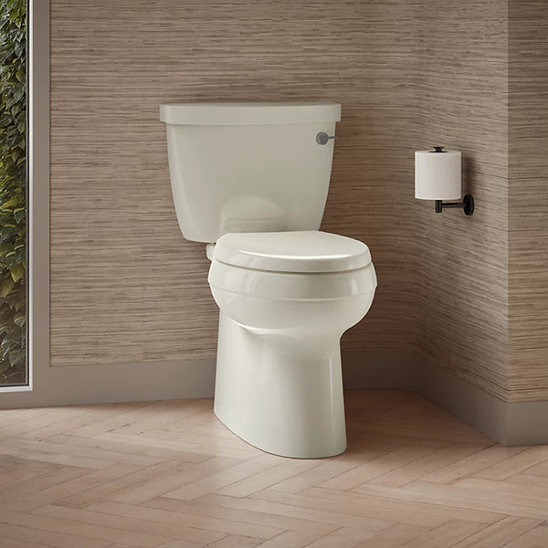 Two-Piece Elongated Toilet With Skirted Trapway, 1.28 gpf