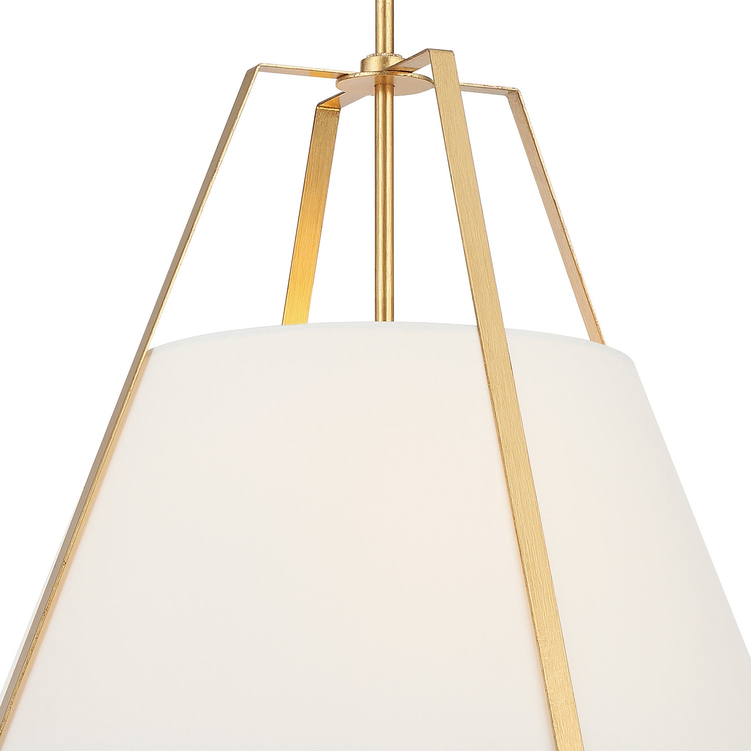 Fulton 20 in 3 Light Pendant with Silk Shade