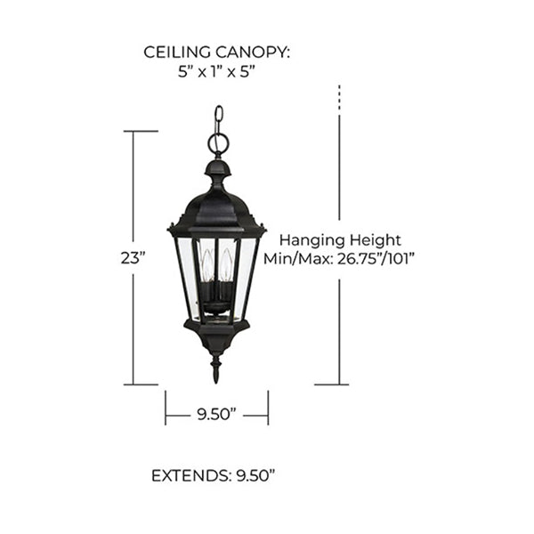 Capital Lighting 9724BK