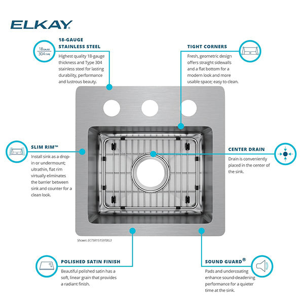 Elkay ECTSR15159TBG3