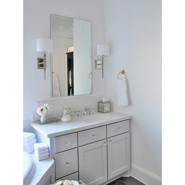 Clifton 1-Light Wall Sconce with White Fabric Shade