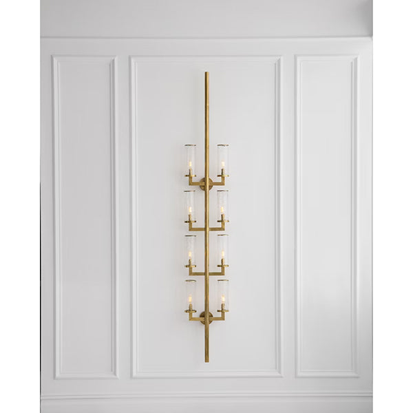 Cristol 2-Light Wall Sconce with Glass Shade