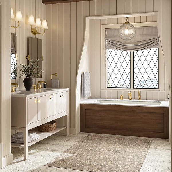 Seagrove 48 in Bathroom Vanity Cabinet with Sink and Quartz Top