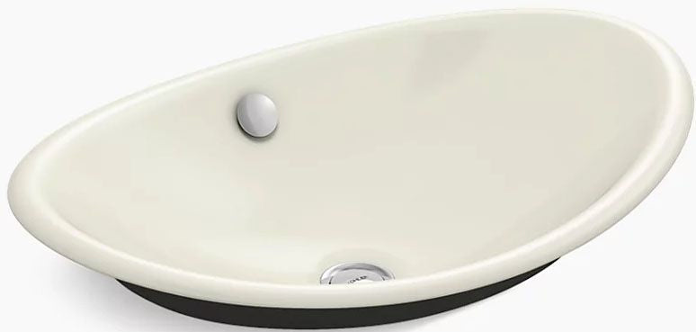 Iron Plains 20-3/4 in Oval Bathroom Vessel Sink