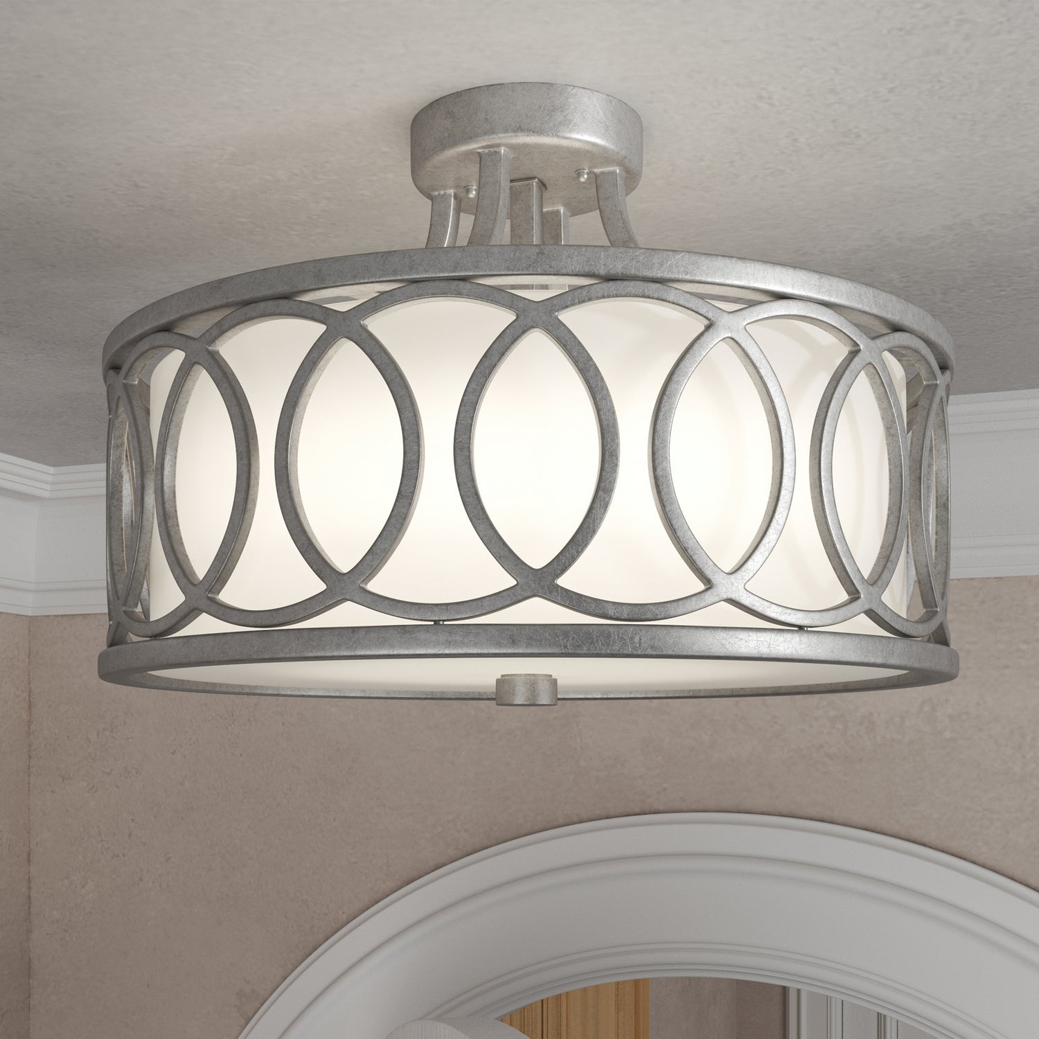 Graham 3-Light Semi-Flush Mount Ceiling Light