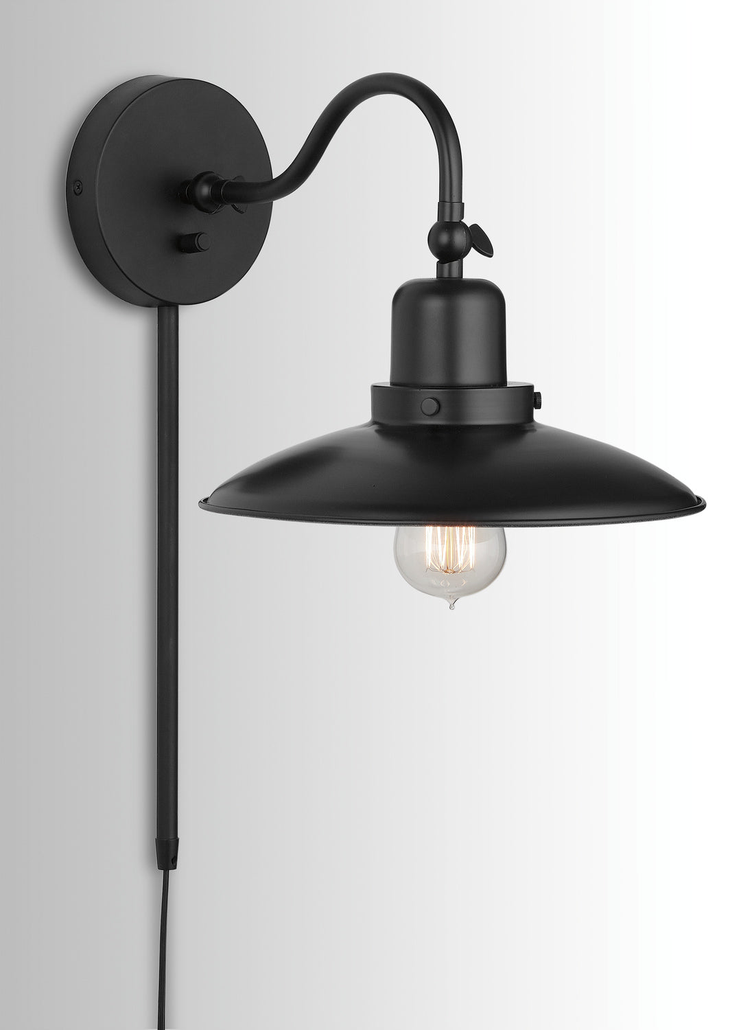 Dewitt 1-Light Outdoor Wall Sconce with Metal Shade