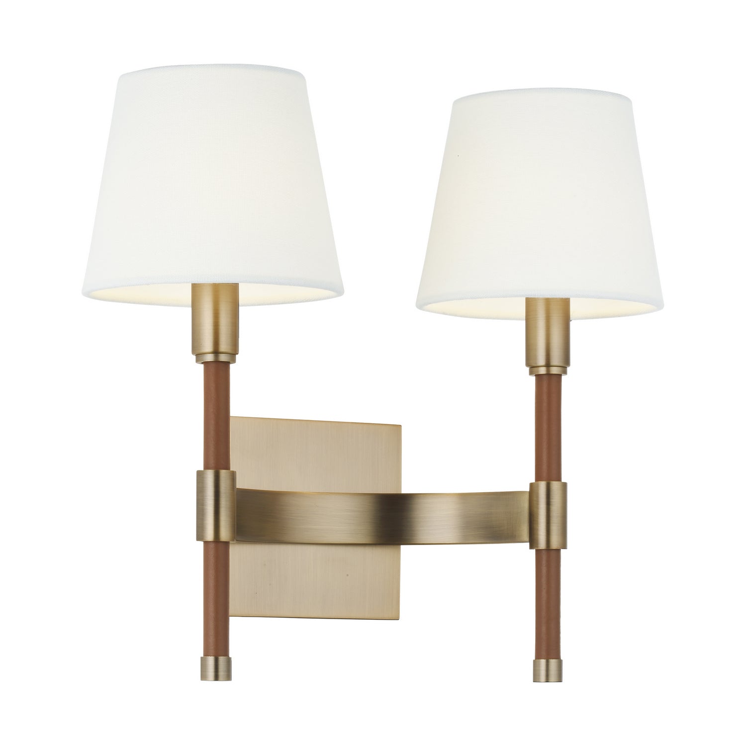 Katie 2-Light Wall Sconce with Linen Shade