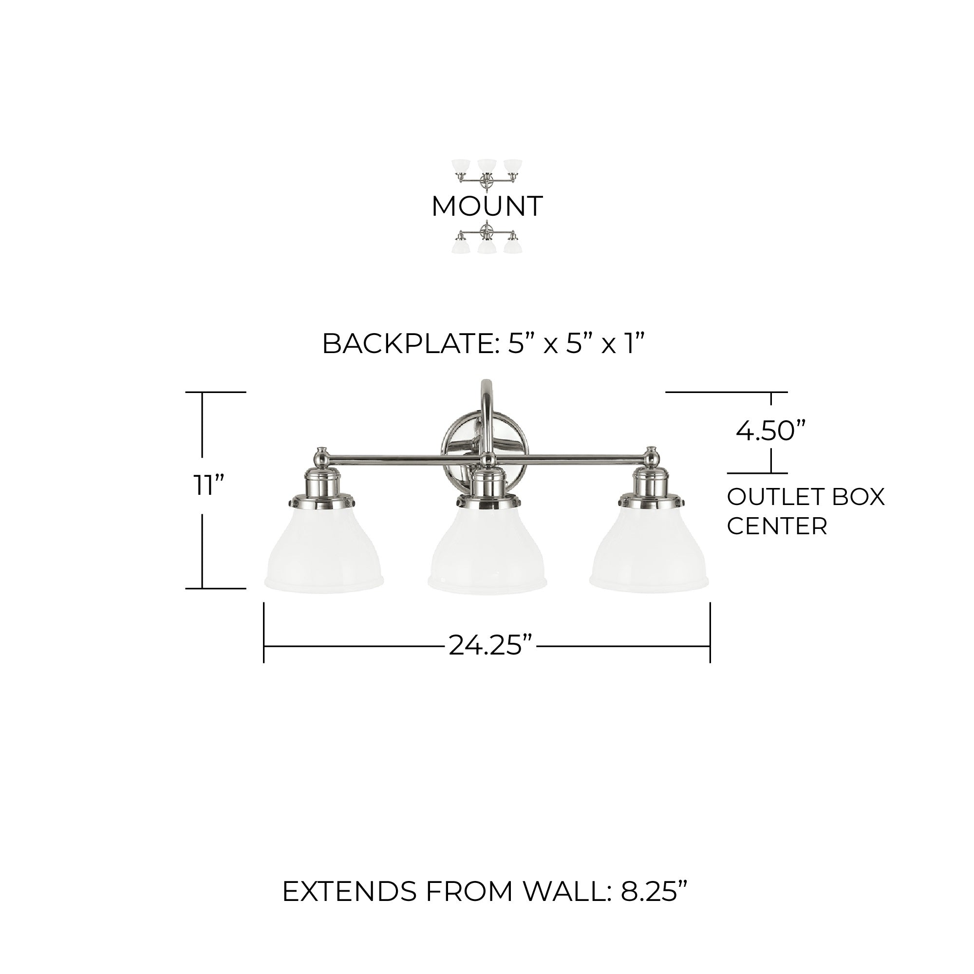 Capital Lighting 8303CH-128