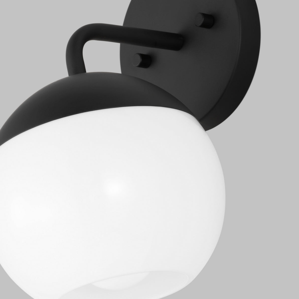 Alvin 1-Light 6-1/4 in Wall Sconce with Milk Glass Shade