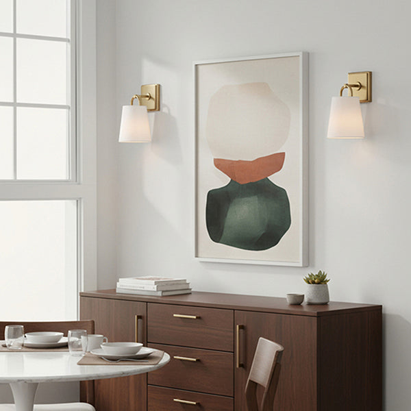 Baker 1-Light Wall Sconce with Clear Glass Shade,
