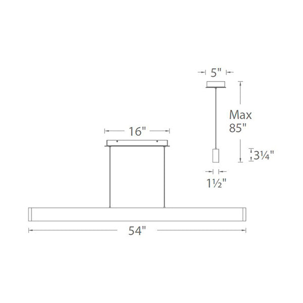 Wac Lighting PD-22754-BK