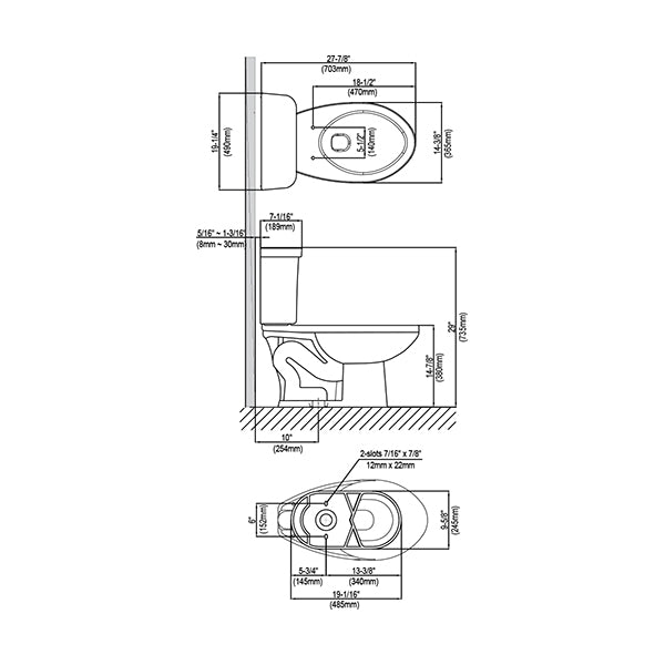Western Pottery B832 + T8-HP-10