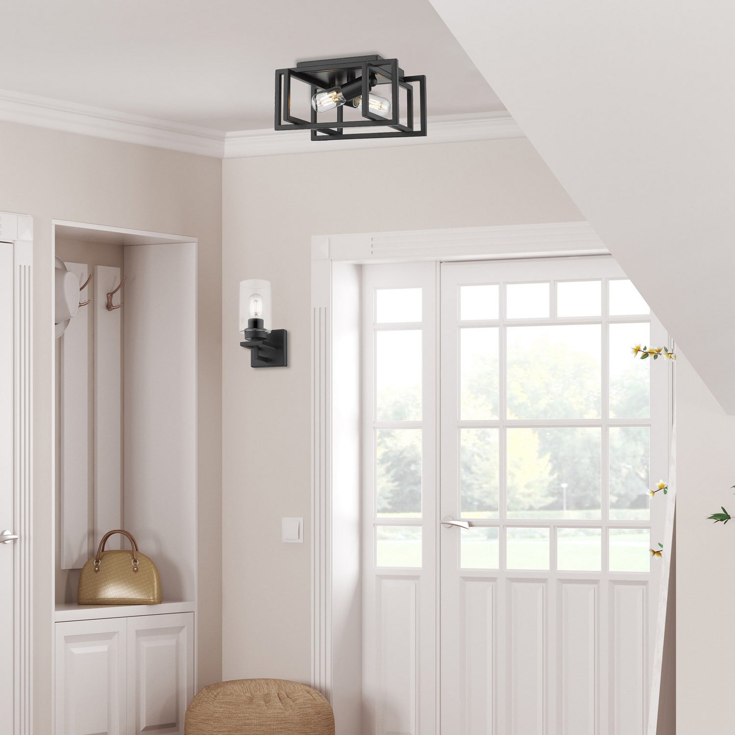 Golden Lighting 6070-FM BLK-BLK: 949722-2.jpg