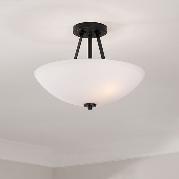 Stewart 2-Light Semi-Flush Mount Ceiling Light