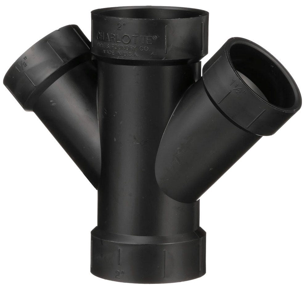 Charlotte Pipe ABS-612-2X2X1-1/2X1-1/2: CharlottePipe&Foundry_ABS6122X2X112X112