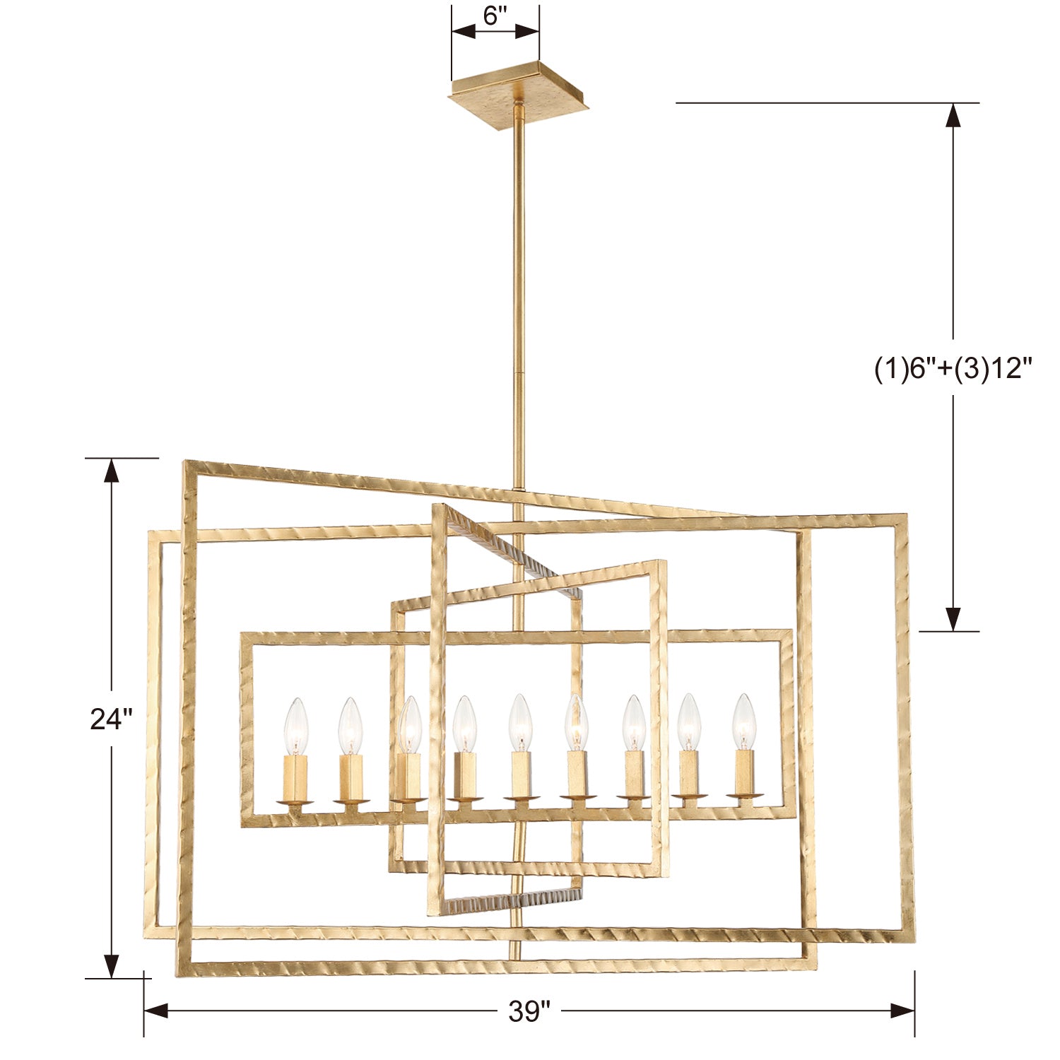 Capri 9-Light Chandelier