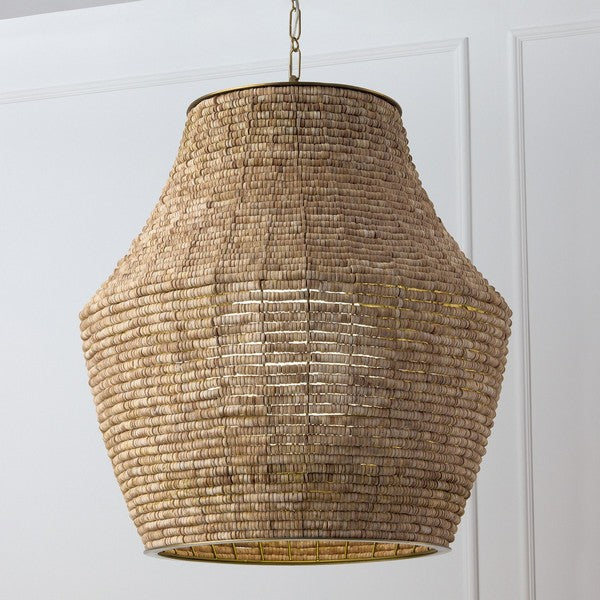 Morada 27 in Vase Pendant with Agegan Gray Shade