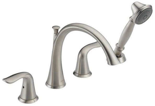 Lahara Roman Tub Faucet with Handshower with Lever Handles