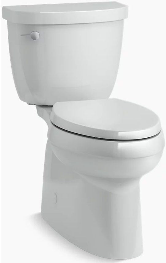 Two-Piece Elongated Toilet With Skirted Trapway, 1.28 gpf