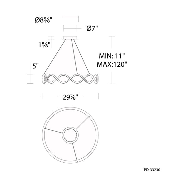 Wac Lighting PD-33230-BK