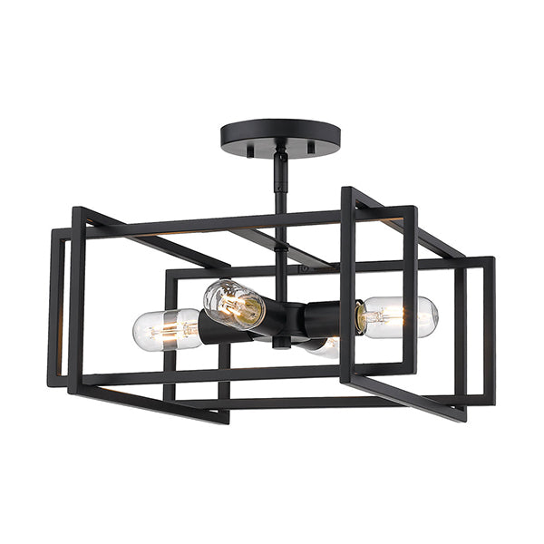 Golden Lighting 6070-SF BLK-BLK: 142216_1.jpg (Variant Image)