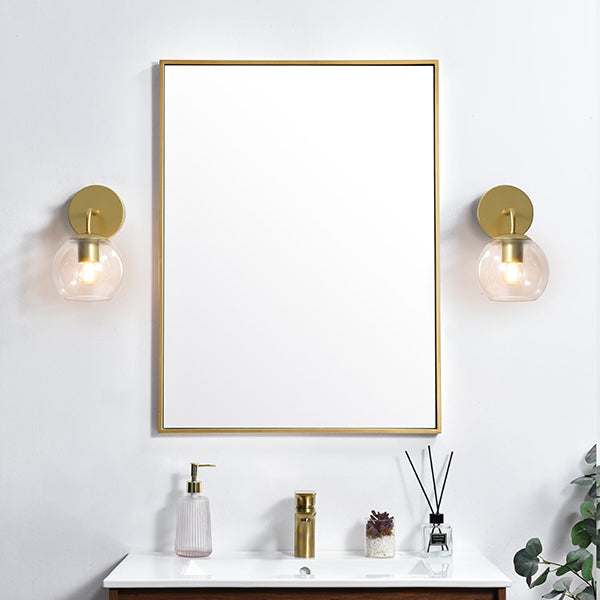 Kacey 1-Light 5 in Wall Sconce with Clear Glass Shade