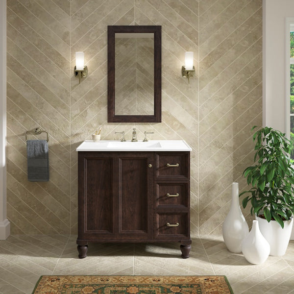 Damask 36 in Bathroom Vanity Cabinet