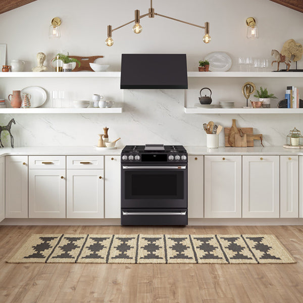 30 in Smart Slide-In Front-Control Gas Range with Convection Oven