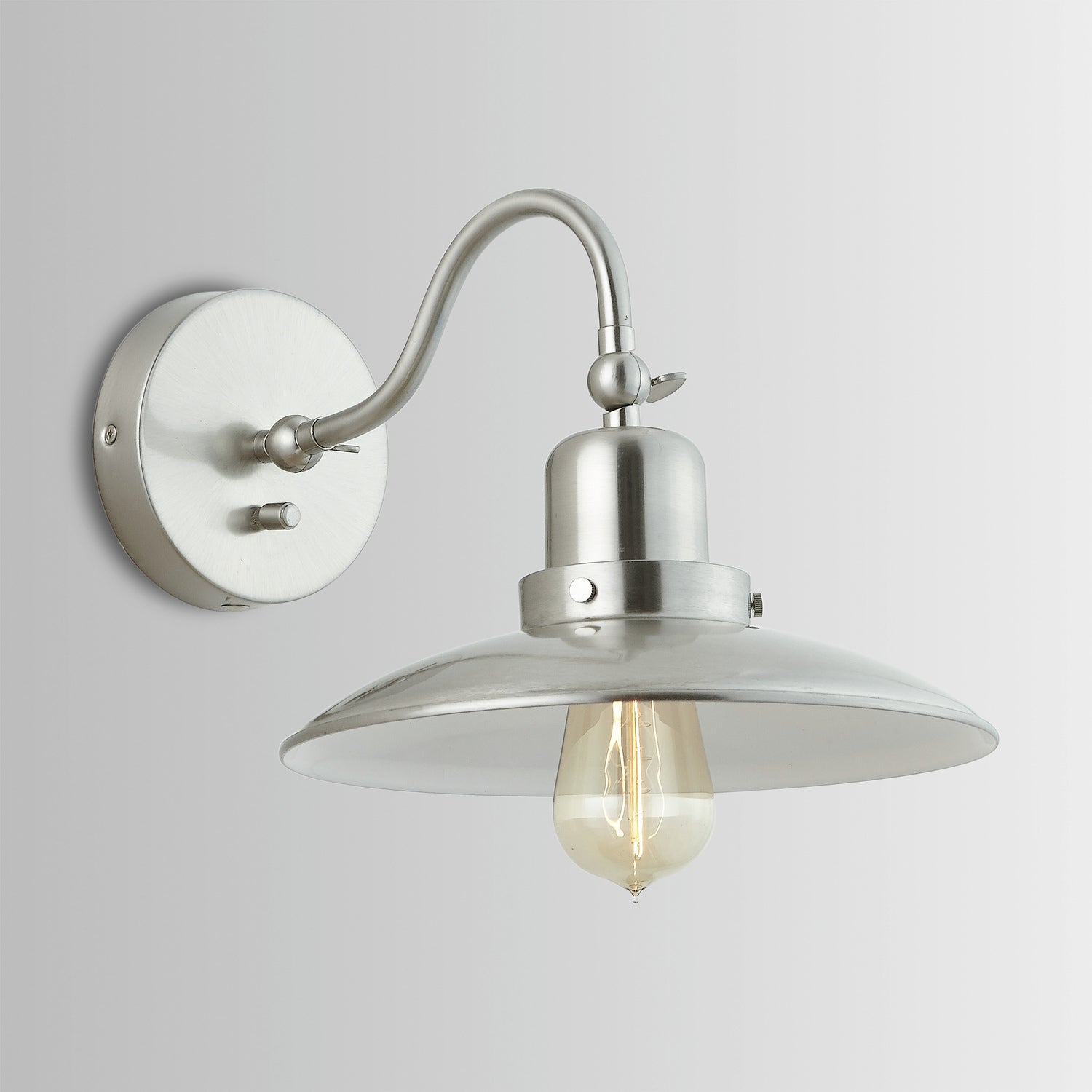 Dewitt 1-Light Outdoor Wall Sconce with Metal Shade