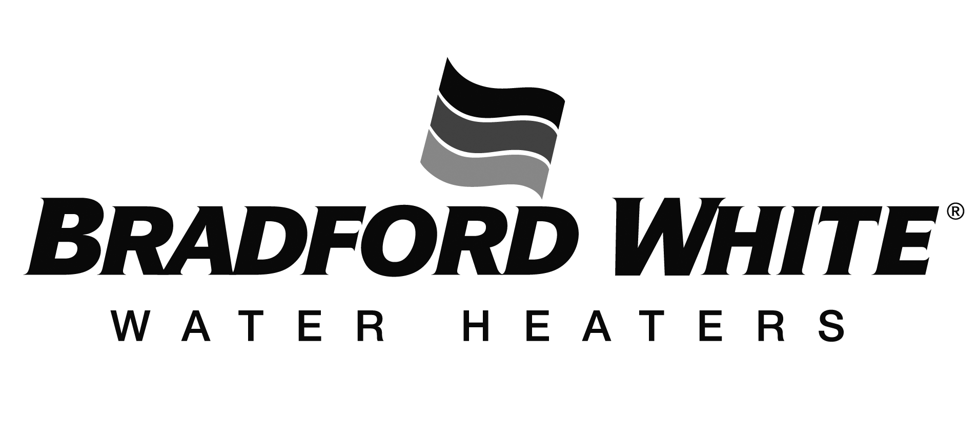 Bradford White water heaters logo on a white background