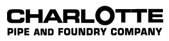 Logo of Charlotte Pipe and Foundry Company in black text on a white background
