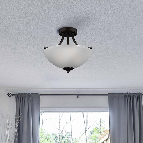 Geary 3-Light LED Convertible Semi-Flush Mount Ceiling Light
