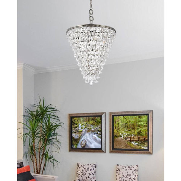 Nordic 7-Light Chandelier with Clear Royal Cut Crystal