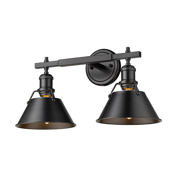 Golden Lighting 3306-BA2 BLK-BLK