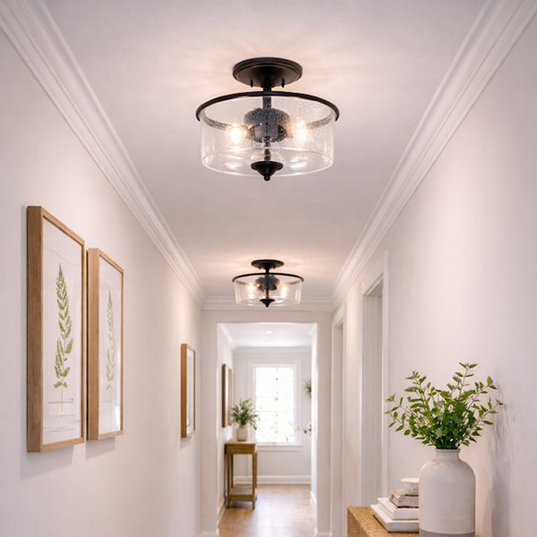 Gwyneth 2-Light Convertible Semi-Flush Mount Ceiling Light