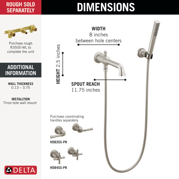 Delta T5784-SS-PR-LHP-WL