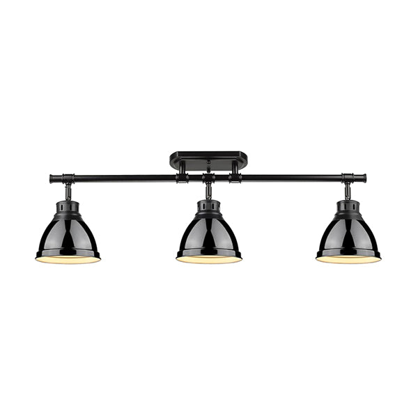 Golden Lighting 3602-3SF BLK-BLK