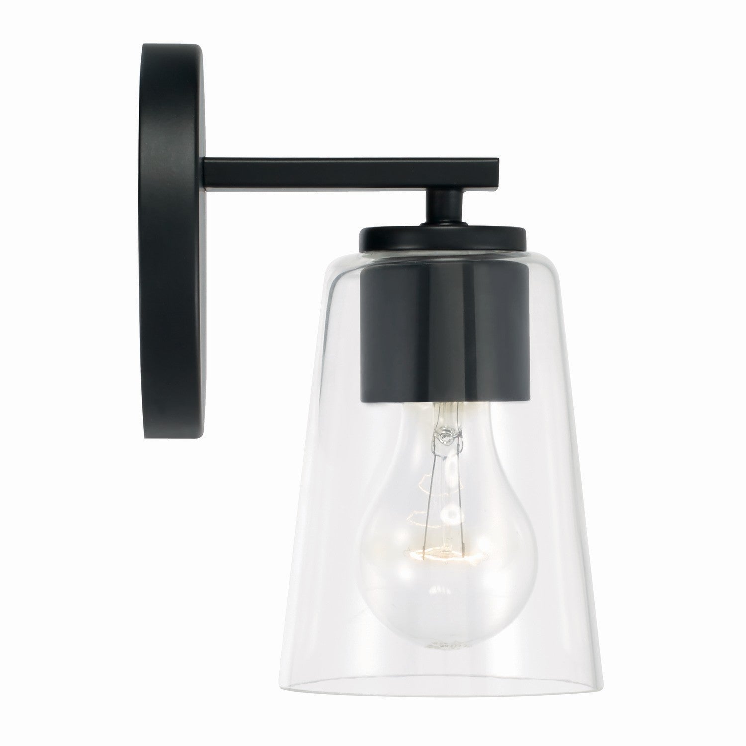 Portman 1-Light Wall Sconce with Clear Glass Shade